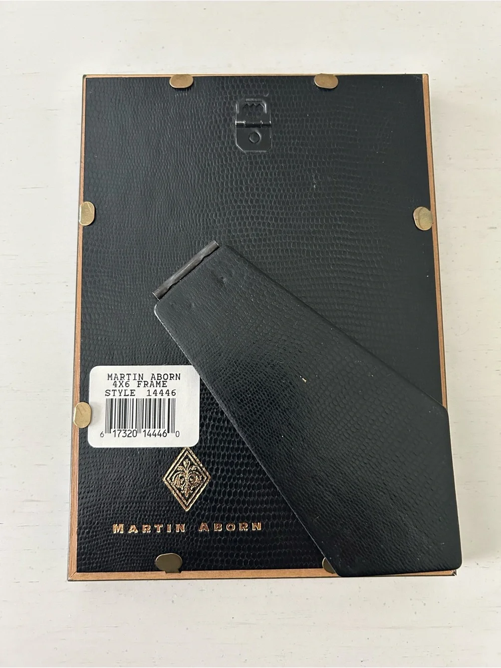 Martin Aborn Handfinished Crafted Italian Wood Photo Frame w/Black Trim 4 by 6